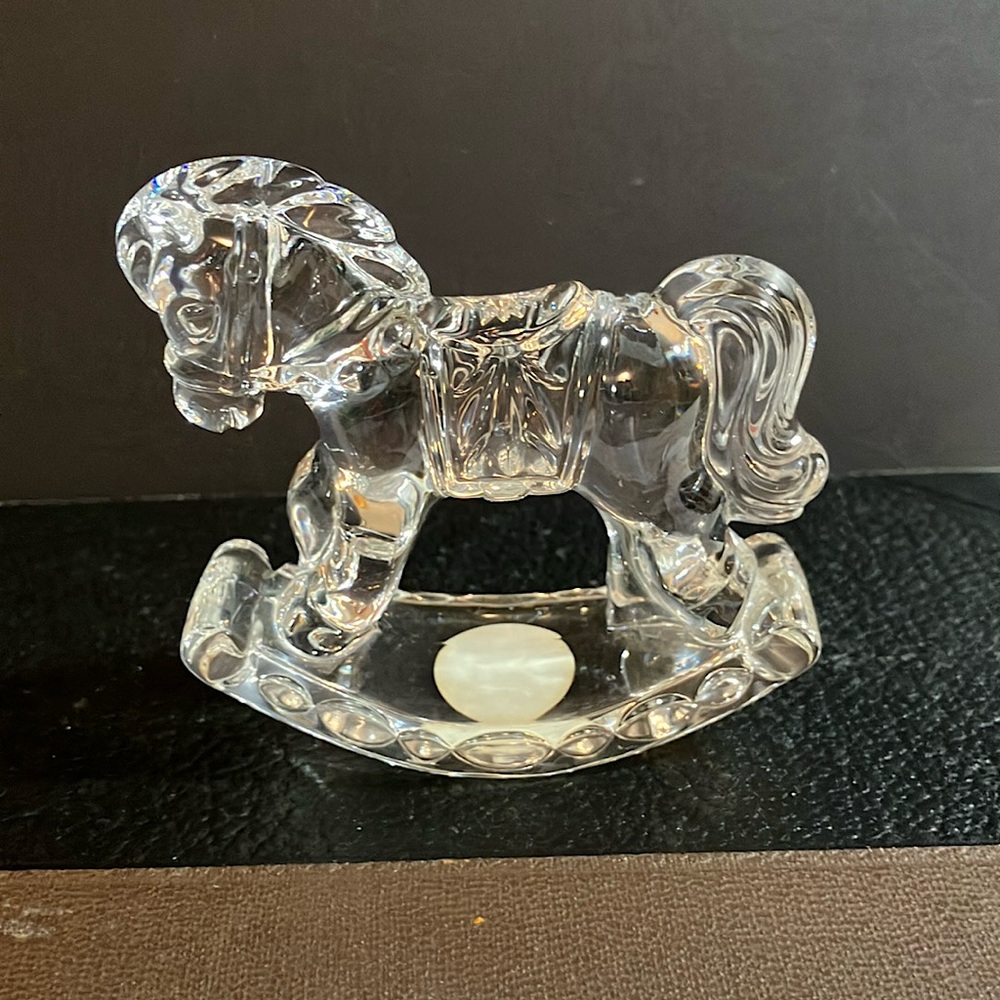 VINTAGE PRINCESS HOUSE CRYSTAL TREASURES ROCKING HORSE GERMANY